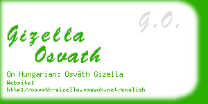 gizella osvath business card