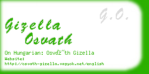 gizella osvath business card